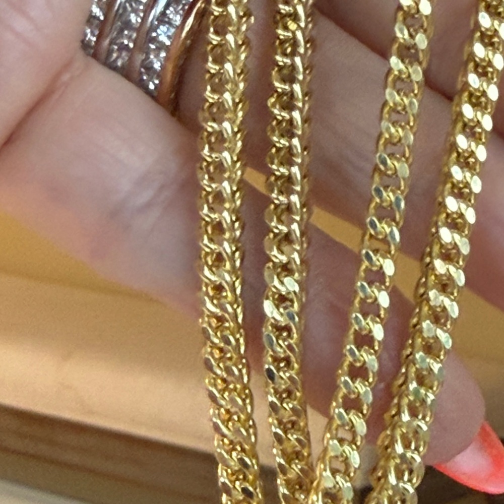 14 karat gold Cuban boxed chain - Picture 1 of 8